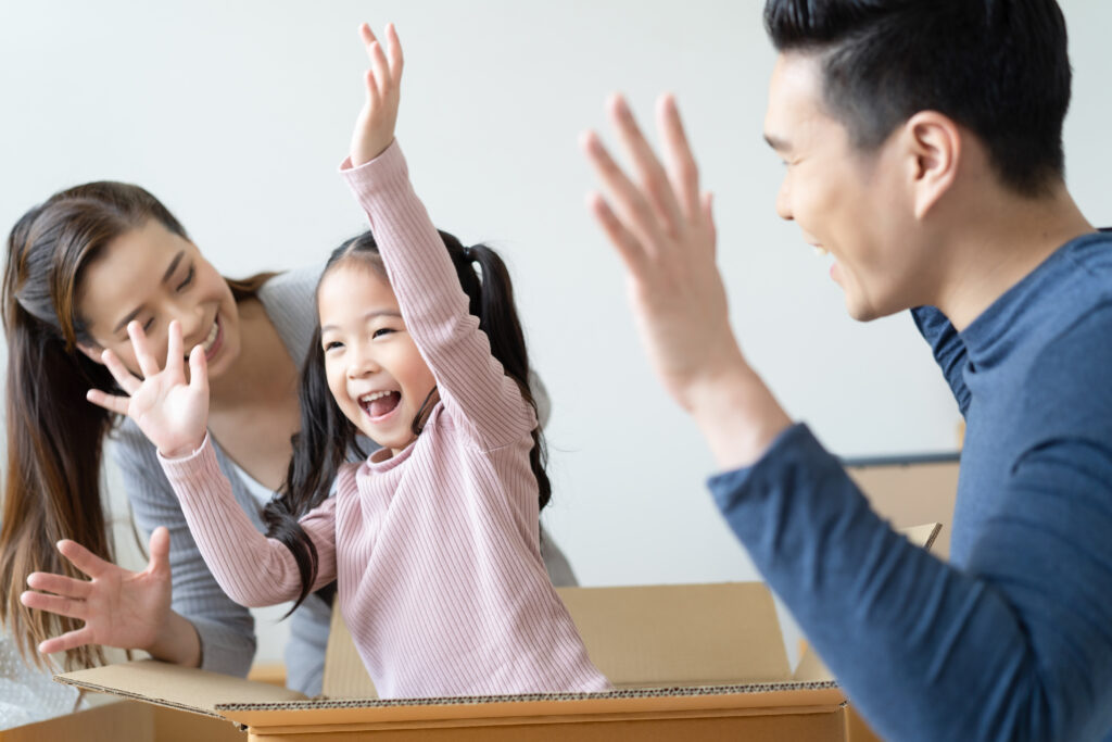 parents celebrating success of their child