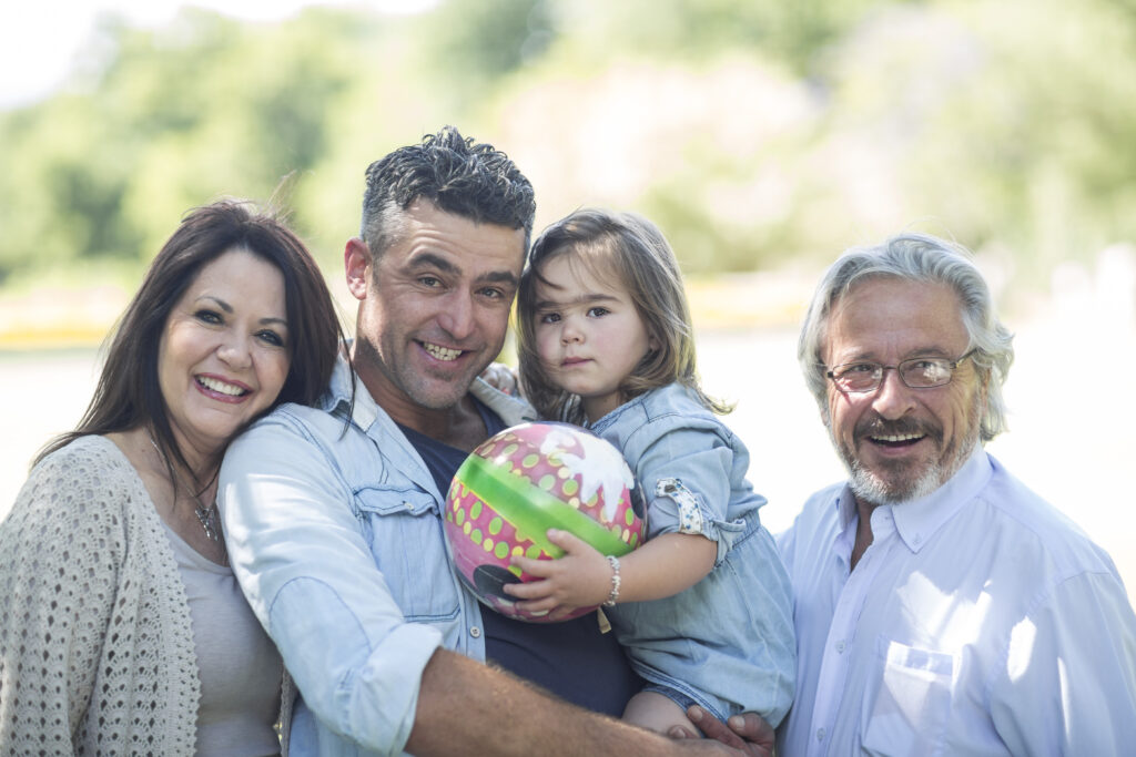 smiling family