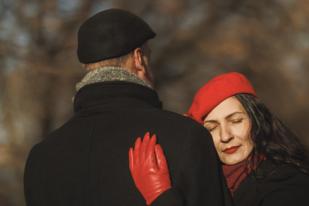 Couple Enjoying a Winter Walk