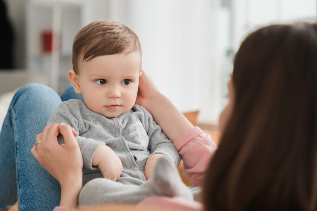 toddler listening story for his mother