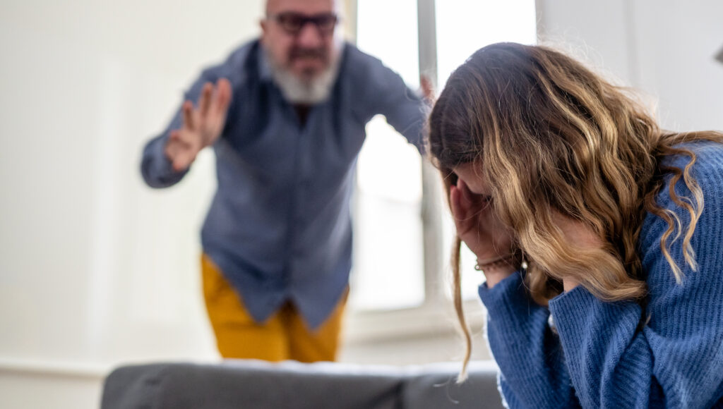 woman suffering for domestic violence