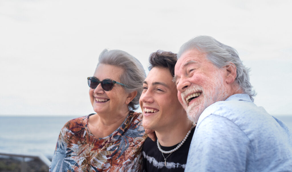 grandparents with grandson